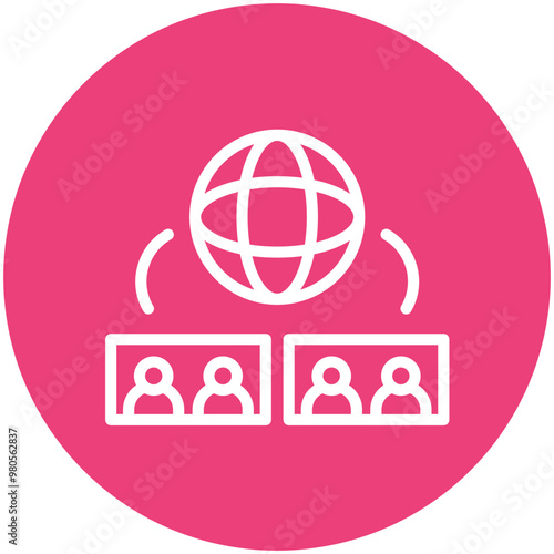Diversity vector icon illustration of Protesting and Civil Disobedience iconset.