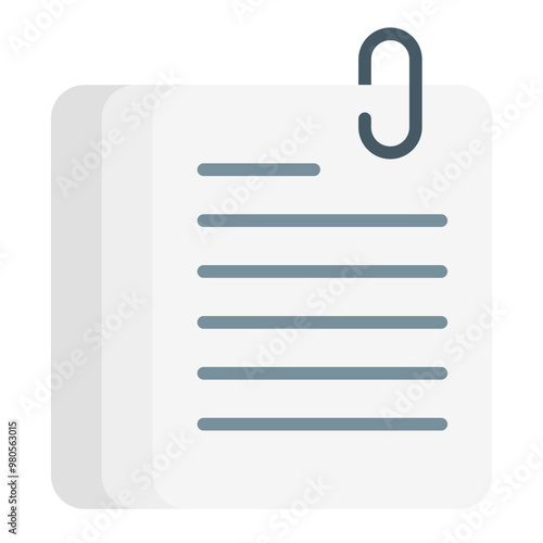Brief flat icon