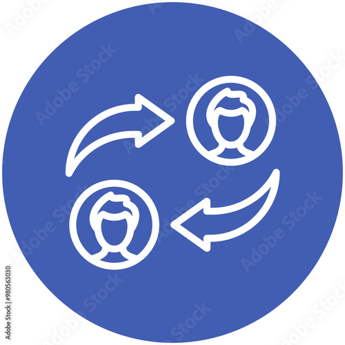 Change vector icon illustration of Protesting and Civil Disobedience iconset.