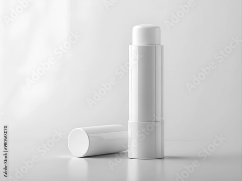 Lip balm packaging mock-up .AI Generative