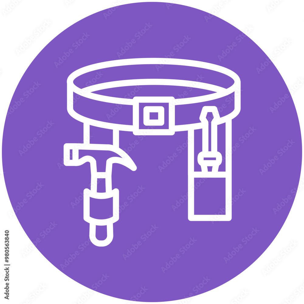 Work Belt vector icon illustration of Home Improvements iconset. Work Belt vector icon illustration of Home Improvements iconset.
