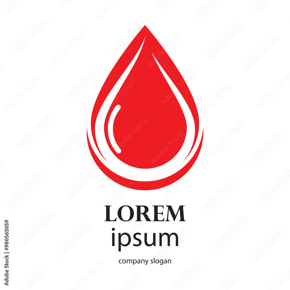charity logo design caring for blood donors