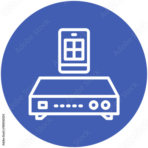 DVR vector icon illustration of Mobile UI & UX iconset.