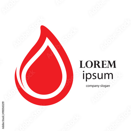 charity logo design caring for blood donors