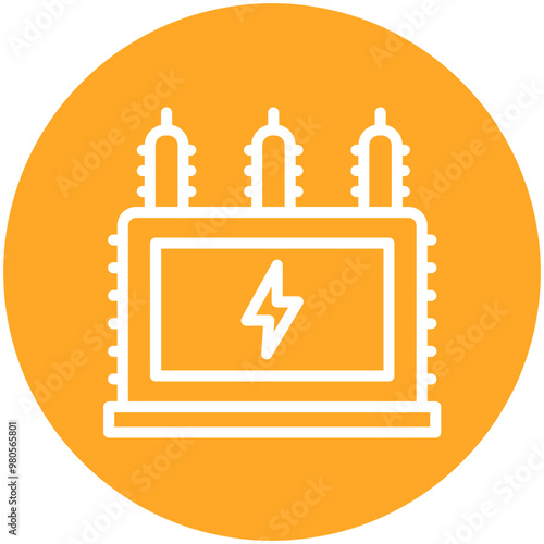 Transformer vector icon illustration of School iconset.