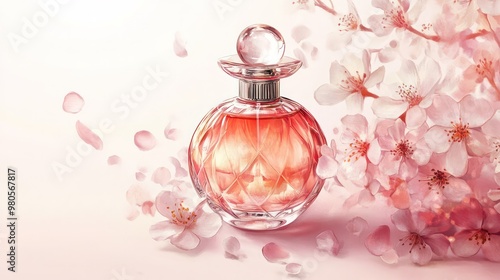 Handcrafted perfume illustrations for luxury brands, with detailed, artistic visuals that exude exclusivity and craftsmanship.