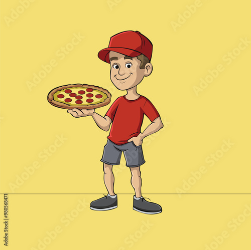 Pizza Delivery Boy