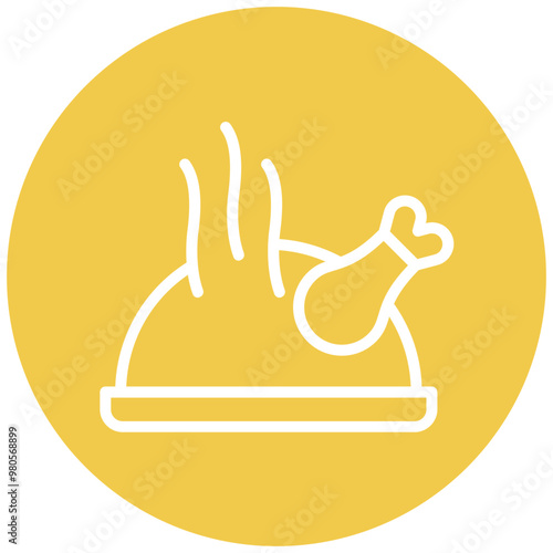 Turkey vector icon illustration of Party and Celebration iconset.