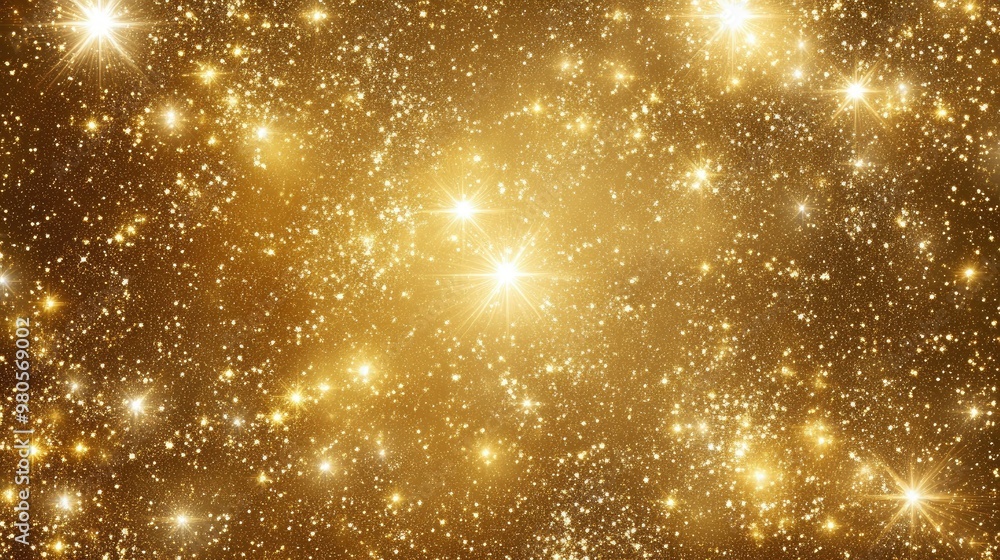 Sparkling Gold Glitter Background: Shimmering Lights and Festive Texture Sparkling Gold Glitter Background: Shimmering Lights and Festive Texture