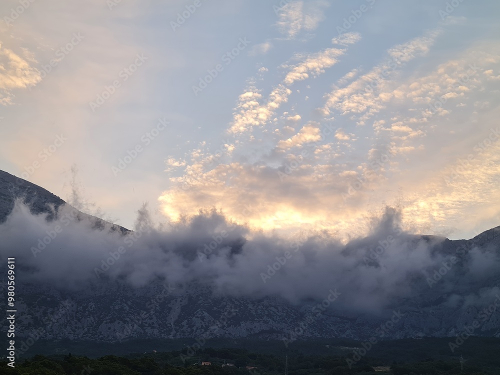 scenery of mountains in the fog. mountains in the morning. landscape with clouds. scenic clouds over the mountains. scenery of mountains in the fog. mountains in the morning. landscape with clouds. scenic clouds over the mountains.