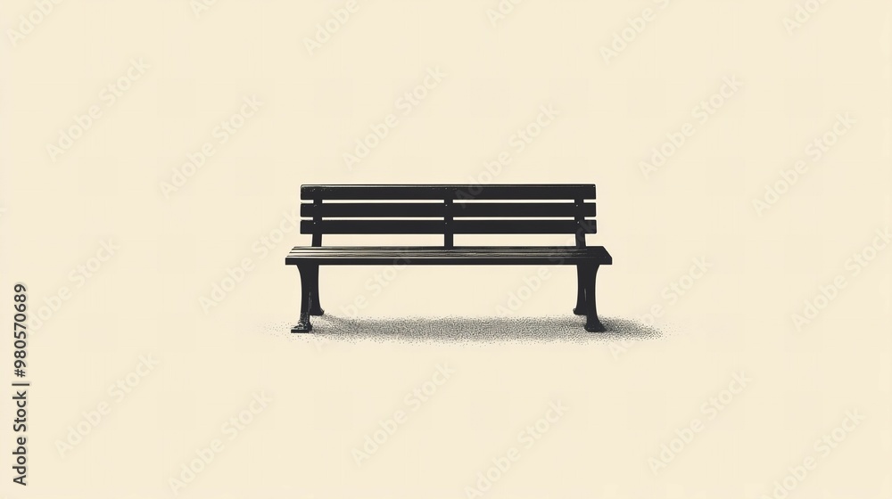 City bench with modern design and sleek minimalist style isolated on white background for urban projects new beautiful stock image illustration AI City bench with modern design and sleek minimalist style isolated on white background for urban projects new beautiful stock image illustration AI