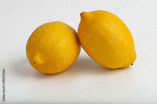 Lemon on a white background
