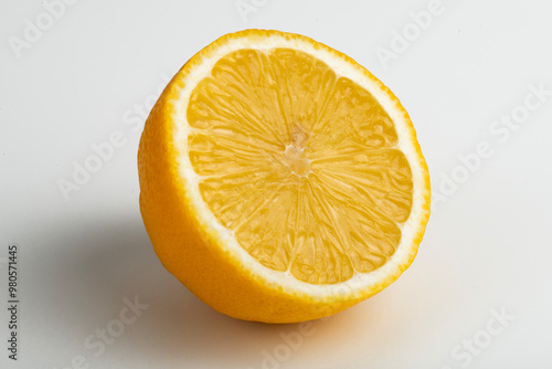 Lemon on a white background