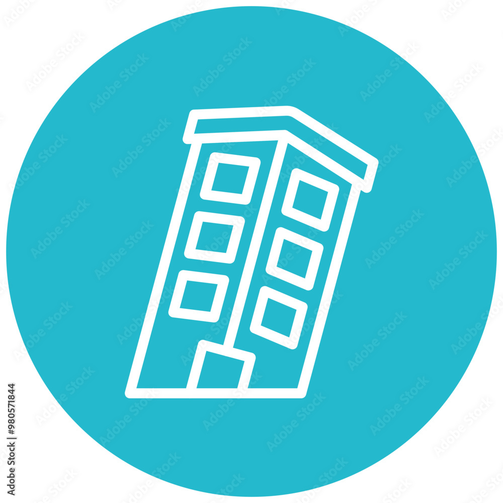 Leaning Tower vector icon illustration of Italy iconset. Leaning Tower vector icon illustration of Italy iconset.