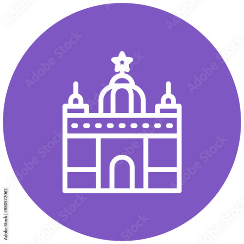 Vatican City vector icon illustration of Italy iconset.