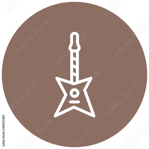 Guitar vector icon illustration of Festa Junina iconset.