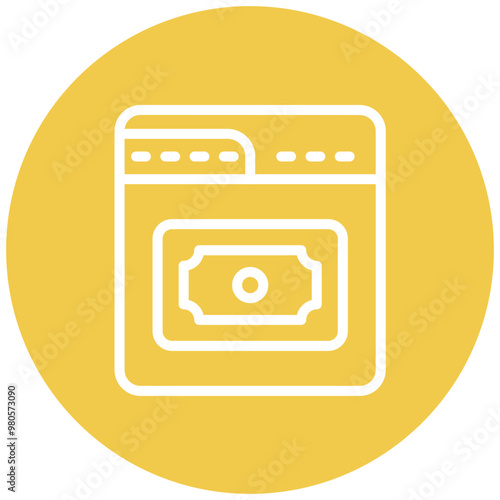Money Laundering vector icon illustration of Corruption iconset.