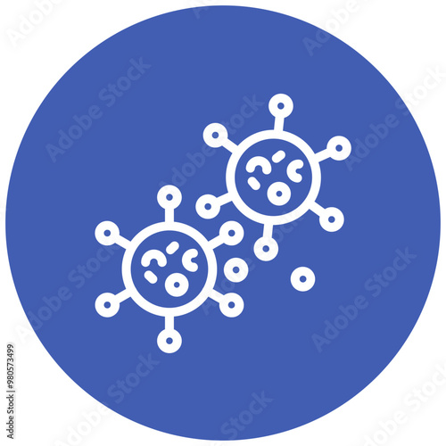 Virus Cell vector icon illustration of Infectious Diseases iconset.