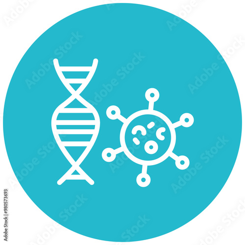 Viral Mutation vector icon illustration of Infectious Diseases iconset.