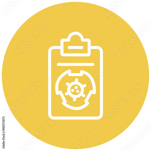 Disease Surveillance vector icon illustration of Infectious Diseases iconset.