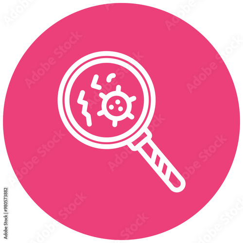 Pathogen Detection vector icon illustration of Infectious Diseases iconset.
