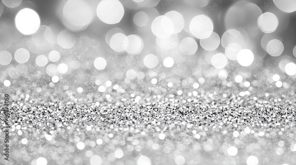 Glamorous shimmer background with silver glitter texture. Glamorous shimmer background with silver glitter texture.