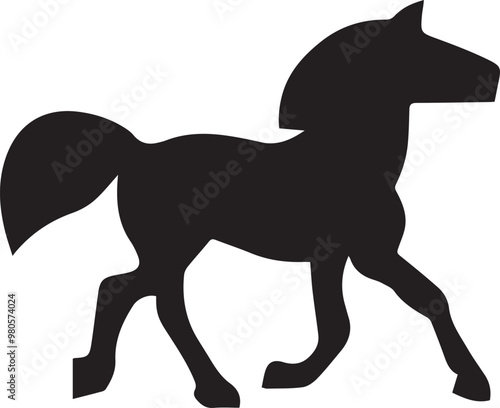 Horse icon symbol vector image Illustration
