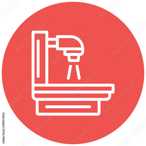 Radiation Therapy vector icon illustration of Chemotherapy iconset.