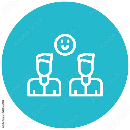 Bro vector icon illustration of Friendship iconset.