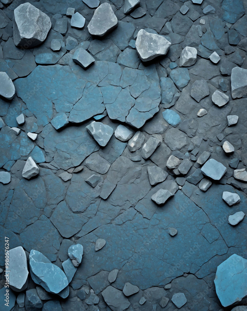 Grainy stone texture with dark gray to light blue gradient Grainy stone texture with dark gray to light blue gradient