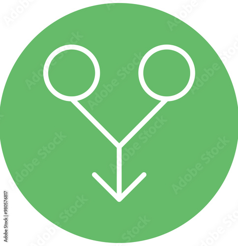 Consolidation vector icon illustration of Business Analytics iconset.