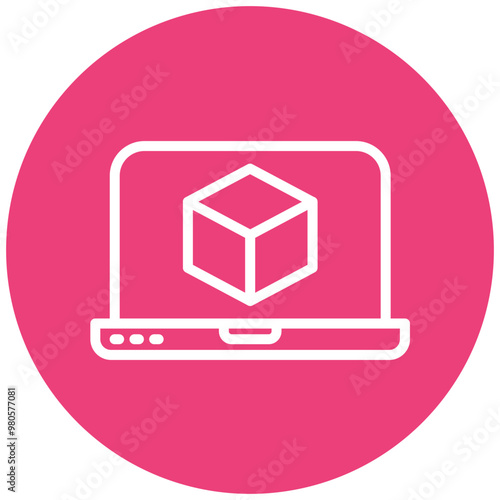Network Virtualization vector icon illustration of Networking iconset.