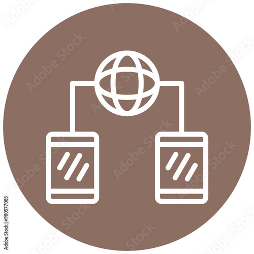 Network Compatibility vector icon illustration of Networking iconset.