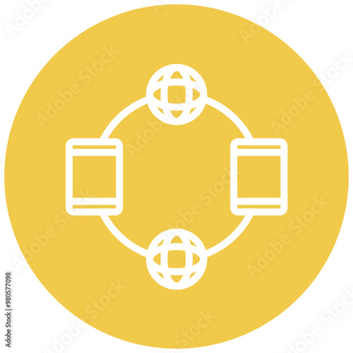 Network Connectivity vector icon illustration of Networking iconset.