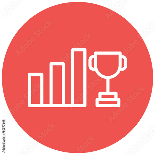 Mastery vector icon illustration of Leadership iconset.