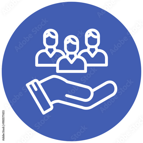 Inclusivity vector icon illustration of Leadership iconset.