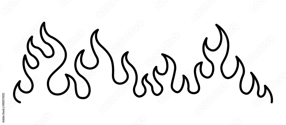 Flame illustration Flame illustration