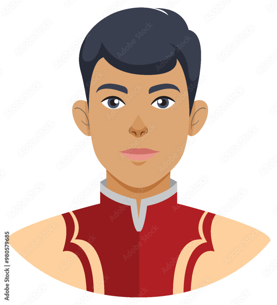 Young Prince in Traditional Attire Young Prince in Traditional Attire