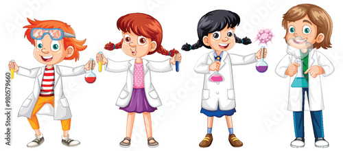 Kids Conducting Science Experiments