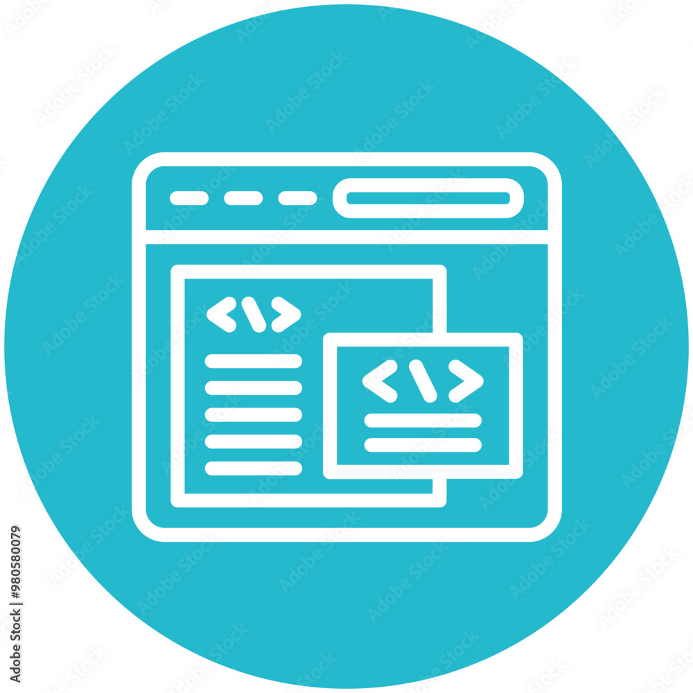 Back End Development vector icon illustration of No Code iconset. Back End Development vector icon illustration of No Code iconset.