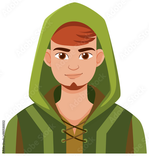 Young Elf in Green Hood