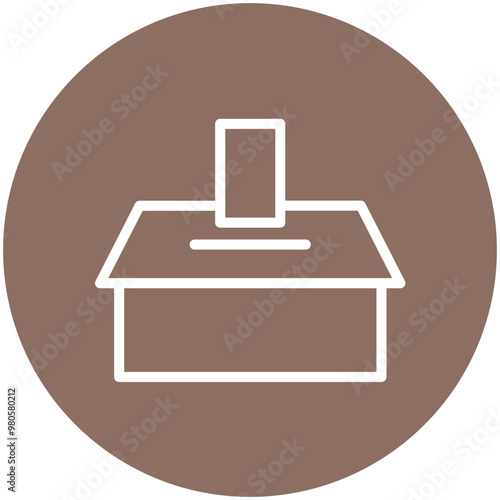 Referendum vector icon illustration of Law & Legislation iconset.
