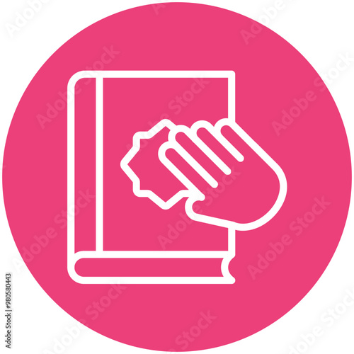 Oath vector icon illustration of Law & Legislation iconset.