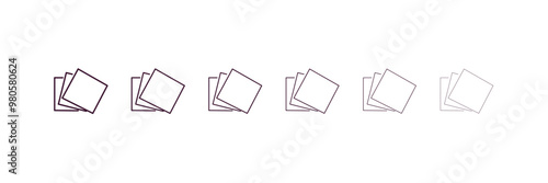napkins outline icon. Linear vector from hotel concept. 6 different line style napkins icon included thin, light, regular, medium, bold, black