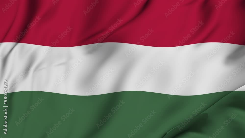 A beautiful view of the Hungary flag video. 3d flag-waving video. Hungary flag 4K resolution. A beautiful view of the Hungary flag video. 3d flag-waving video. Hungary flag 4K resolution.