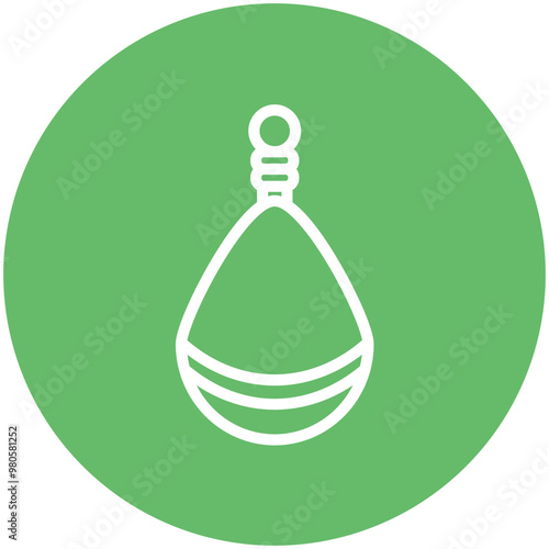 Sinker vector icon illustration of Fishing iconset.
