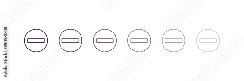 do not disturb outline icon. Linear vector from hotel concept. 6 different line style do not disturb icon included thin, light, regular, medium, bold, black