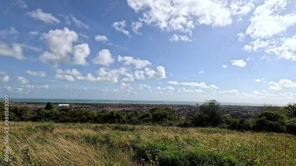 Scenic Hilltop View in East Sussex Scenic Hilltop View in East Sussex