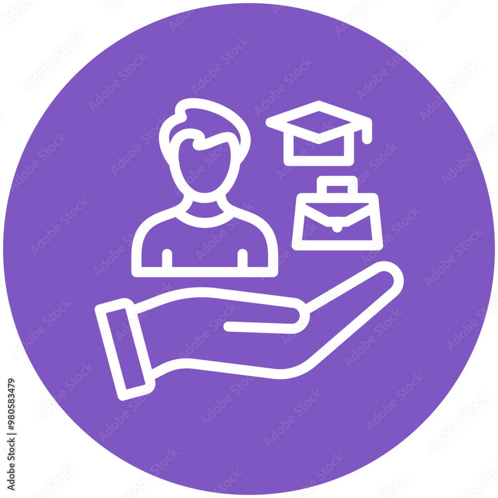 On the job Training vector icon illustration of Business Training iconset. On the job Training vector icon illustration of Business Training iconset.
