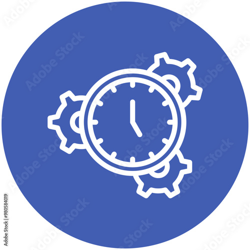 Time Management vector icon illustration of Gig Economy iconset.